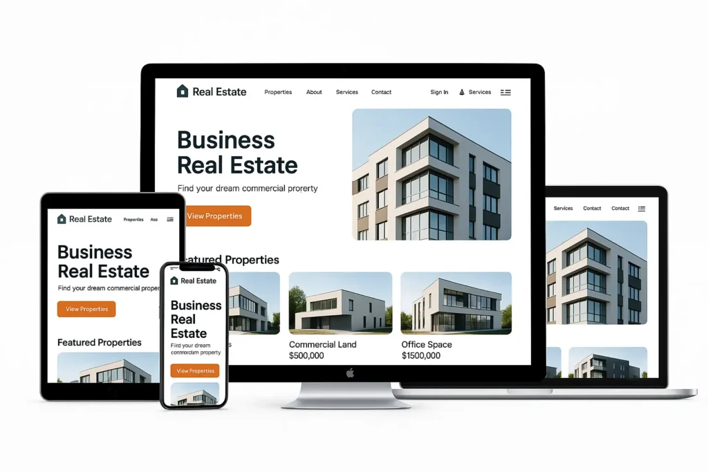 real estate website project